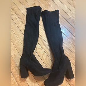Black Knee High Boots